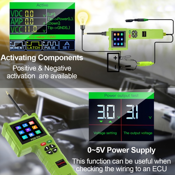 TopDiag P200 Pro, Master Edition Circuit Tester